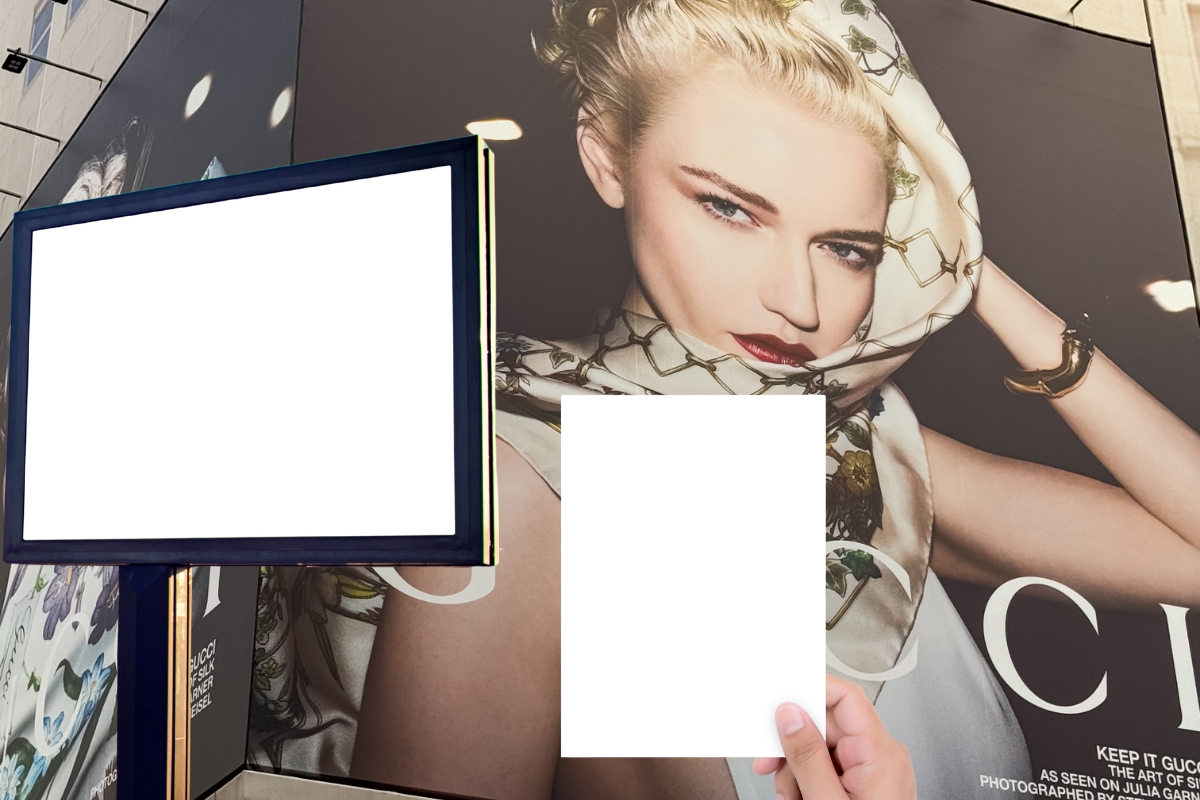 prikaz bilborda, velike reklame i flajera