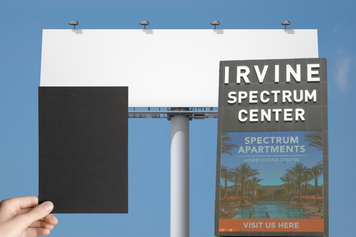 prikaz bilborda, reklame velike i flajera na slicii